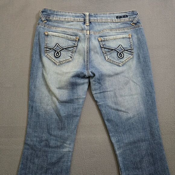 Piama Women Juniors 5 Low Rise Bootcut Jeans Boho Y2K - Picture 4 of 12